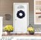 27'' Artificial Pampas Grass Wreath, UV Resistant Faux Pampas Wreath for Front Door, Porch, and Wall, Fluffy Boho Farmhouse Decor for All Seasons (Black)